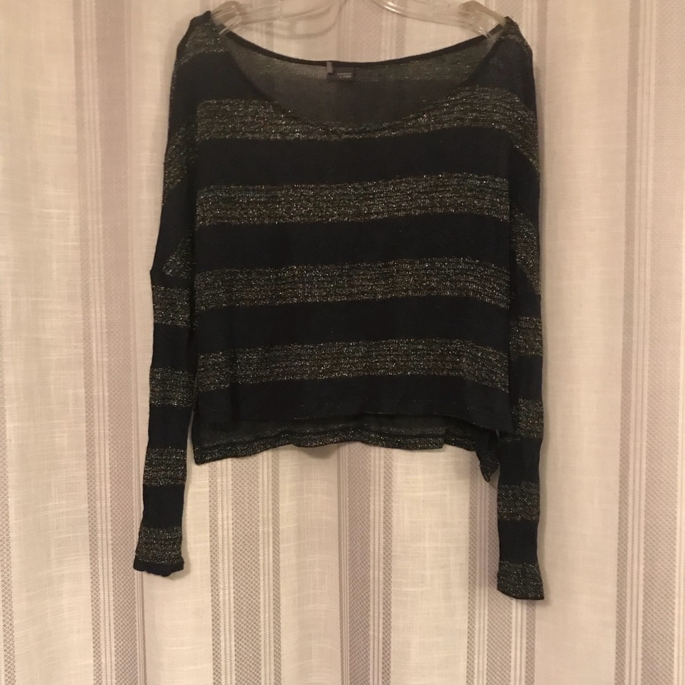 Cropped Sweater Urban Outfitters Nacy/Metallic